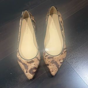 Gently Loved Talbots Animal Print Calfhair Flats